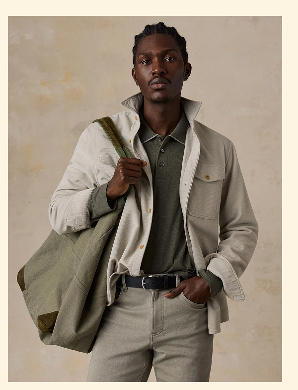Stretch Terry Corduroy Workshirt