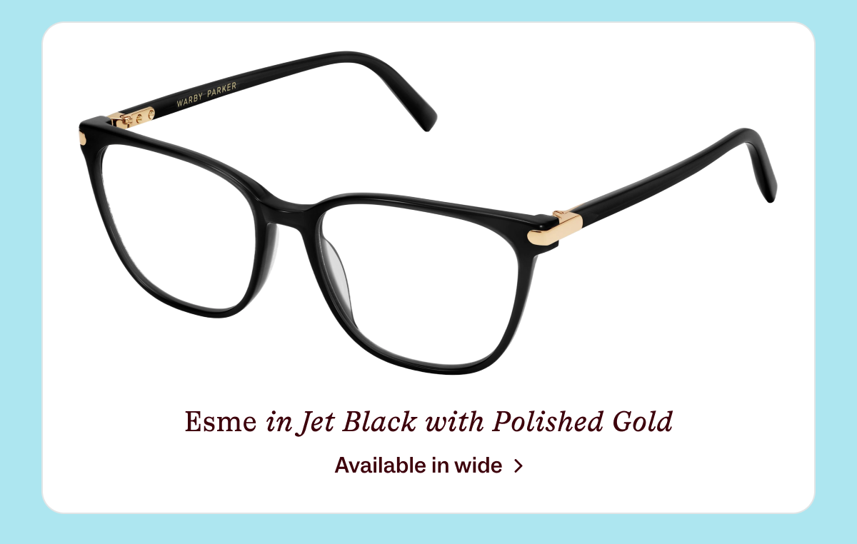 Esme in Jet Black with Polished Gold
