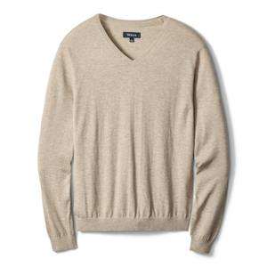 Lightweight Cotton-Merino V-Neck Sweater