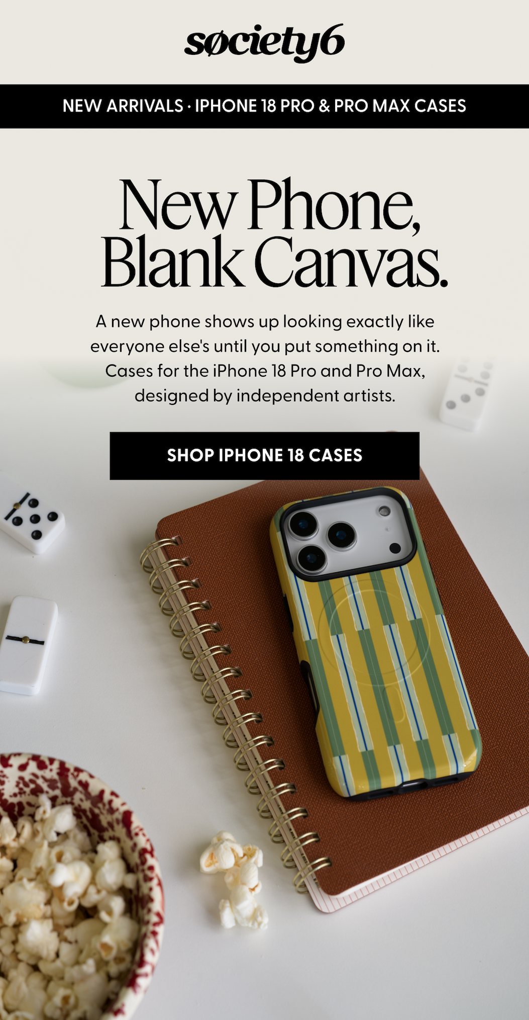 New Phone, Blank Canvas. 