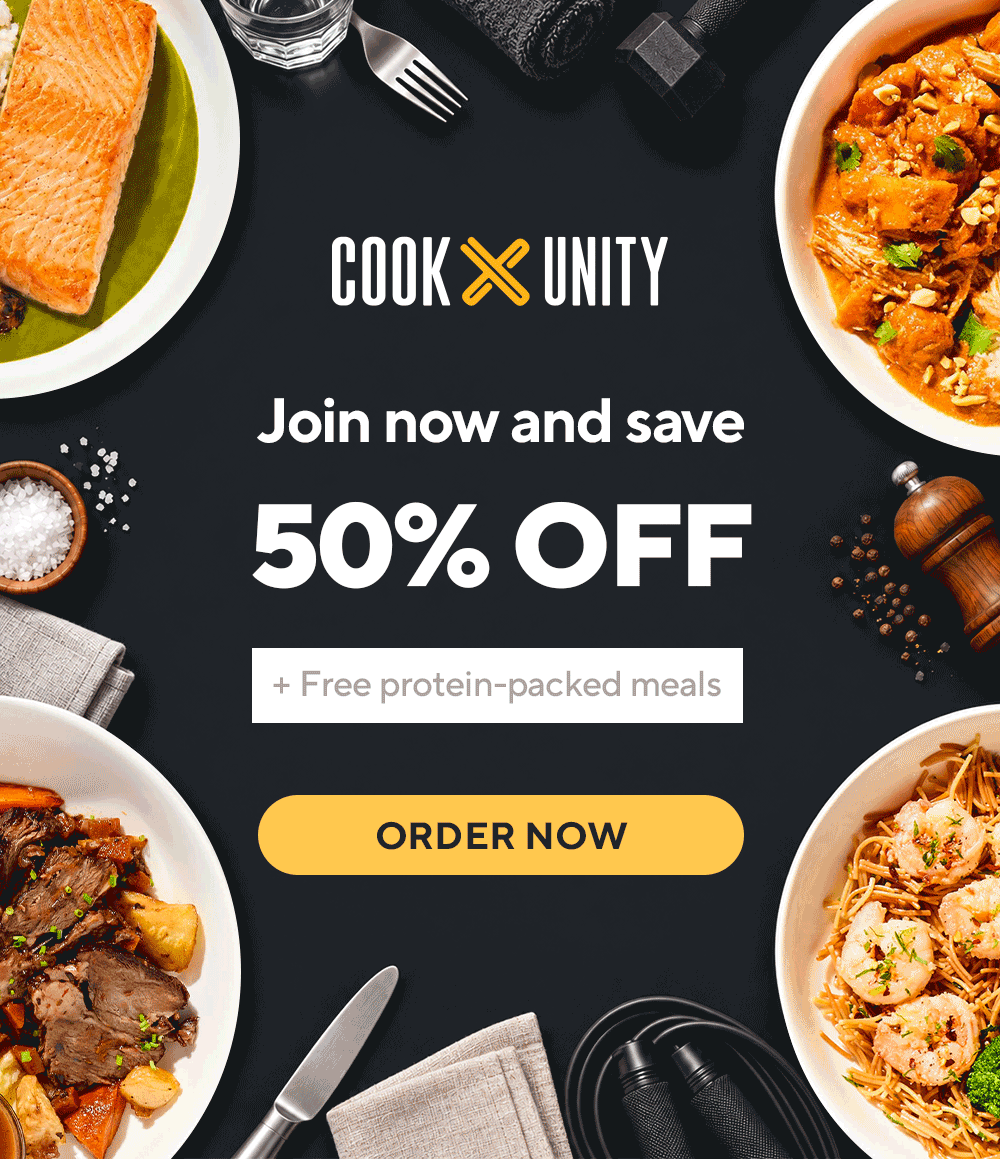 50% off your first order plus free protein-packed meals for two months