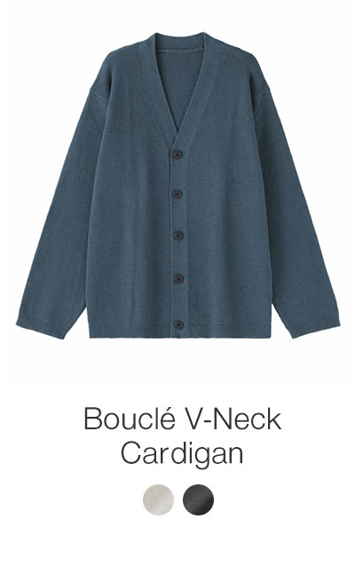 Shop Boucl&eacute; V-Neck Cardigan