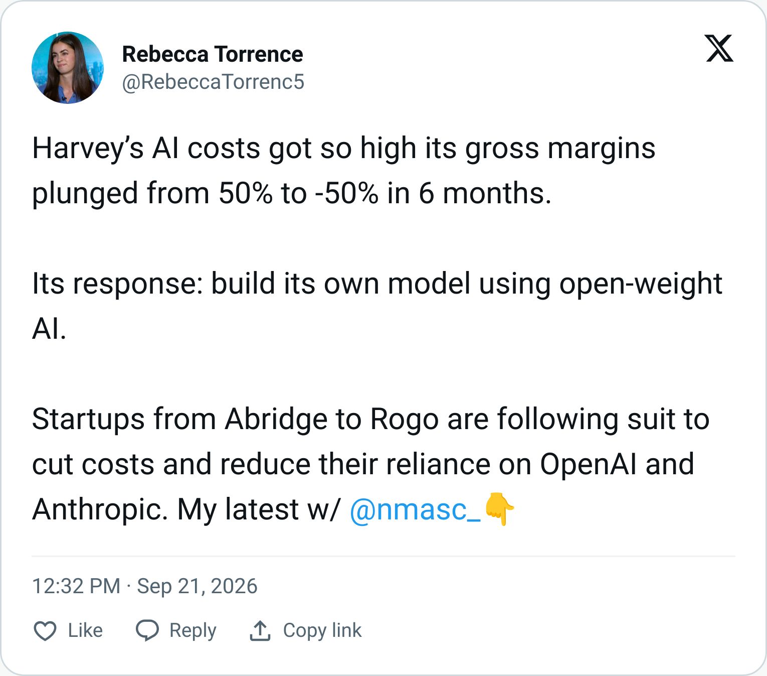 Tweet screenshot