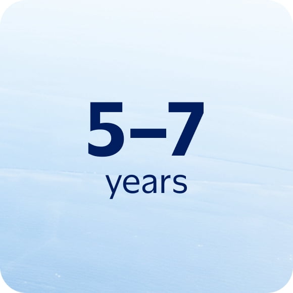 5&ndash;7 years
