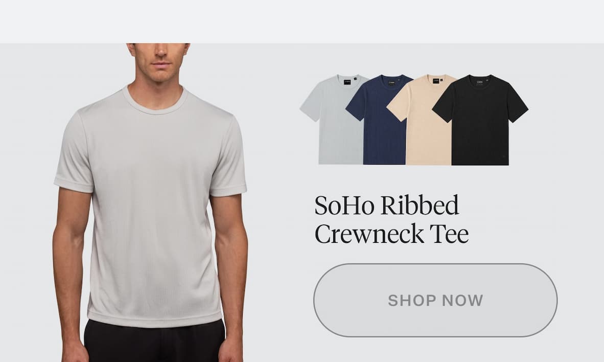 SoHo Ribbed Crewneck Tee
