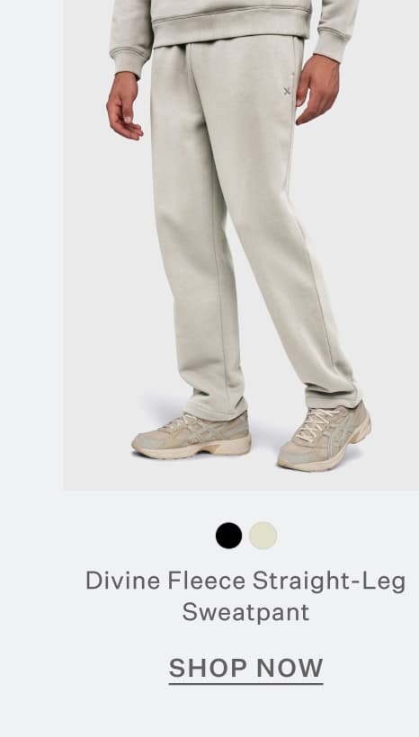 Divine Fleece Straight-Leg Sweatpant