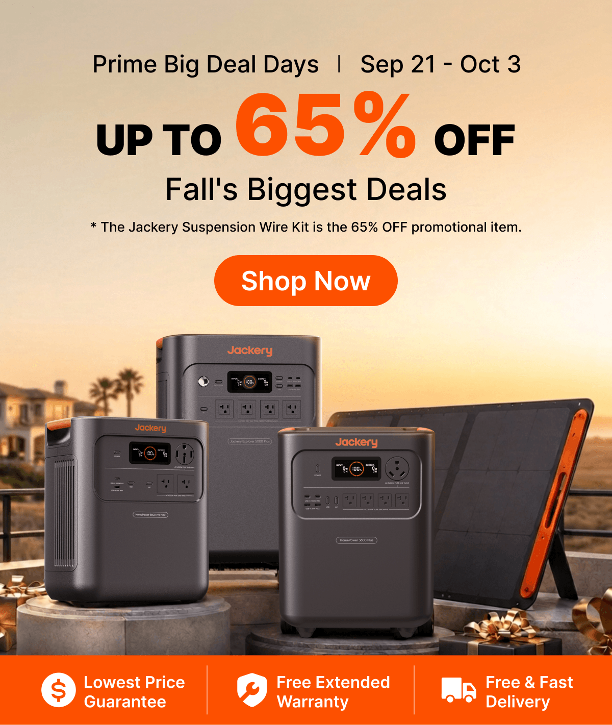 Prime Big Deal Days | Sep 21 - Oct 3 UP TO 65% OFF Fall's Biggest Deals