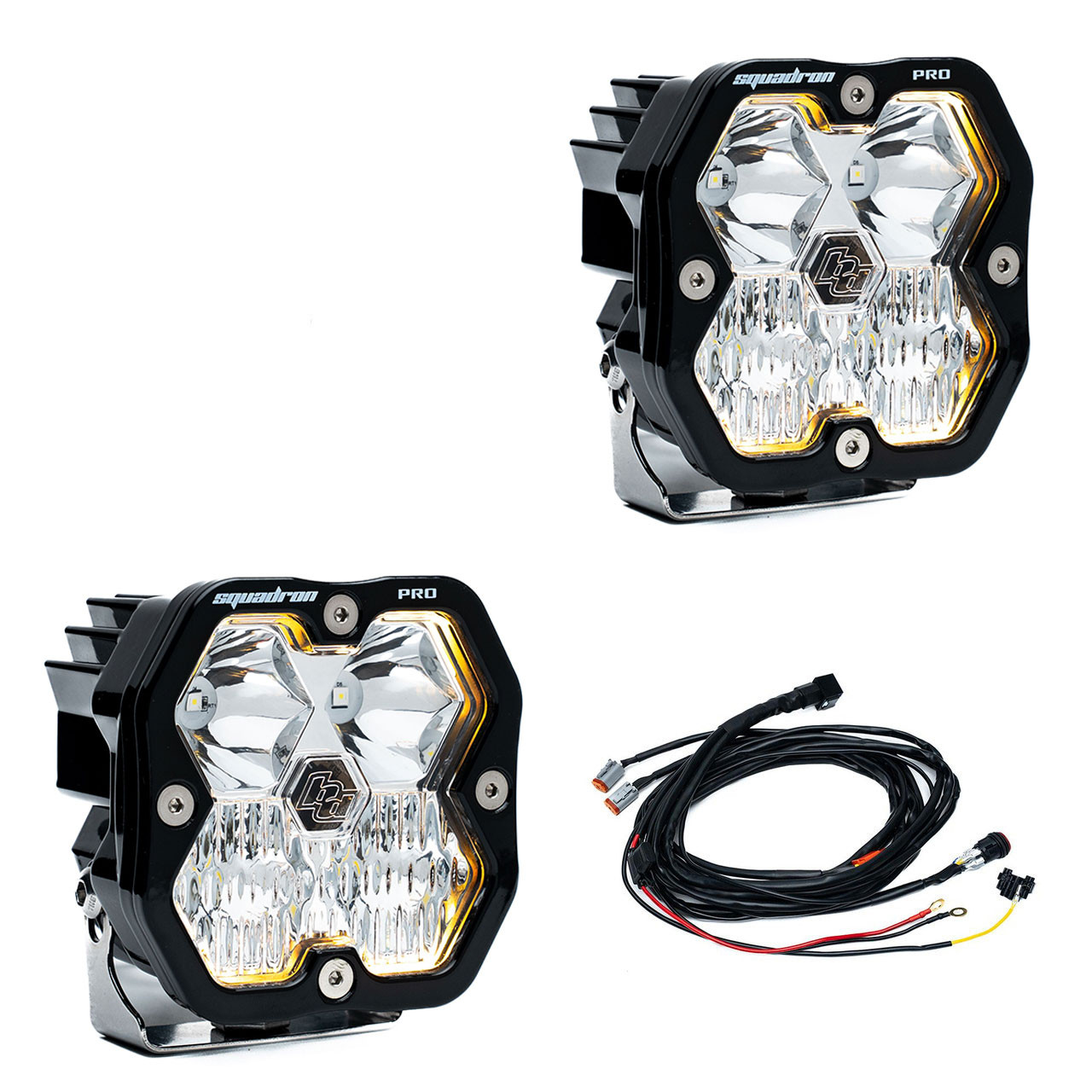 Image of Squadron 2.0 Pro Black LED Auxiliary Light Pod Pair - Universal