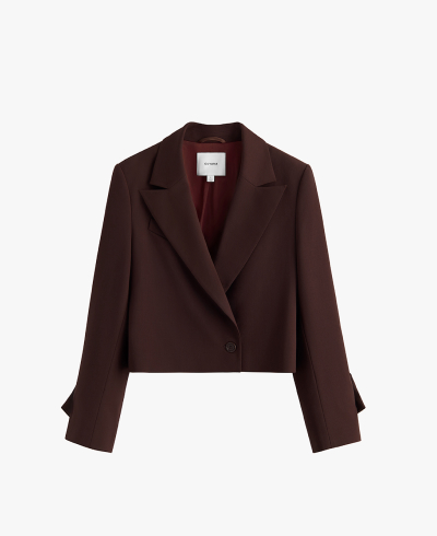 Wool Cropped Blazer