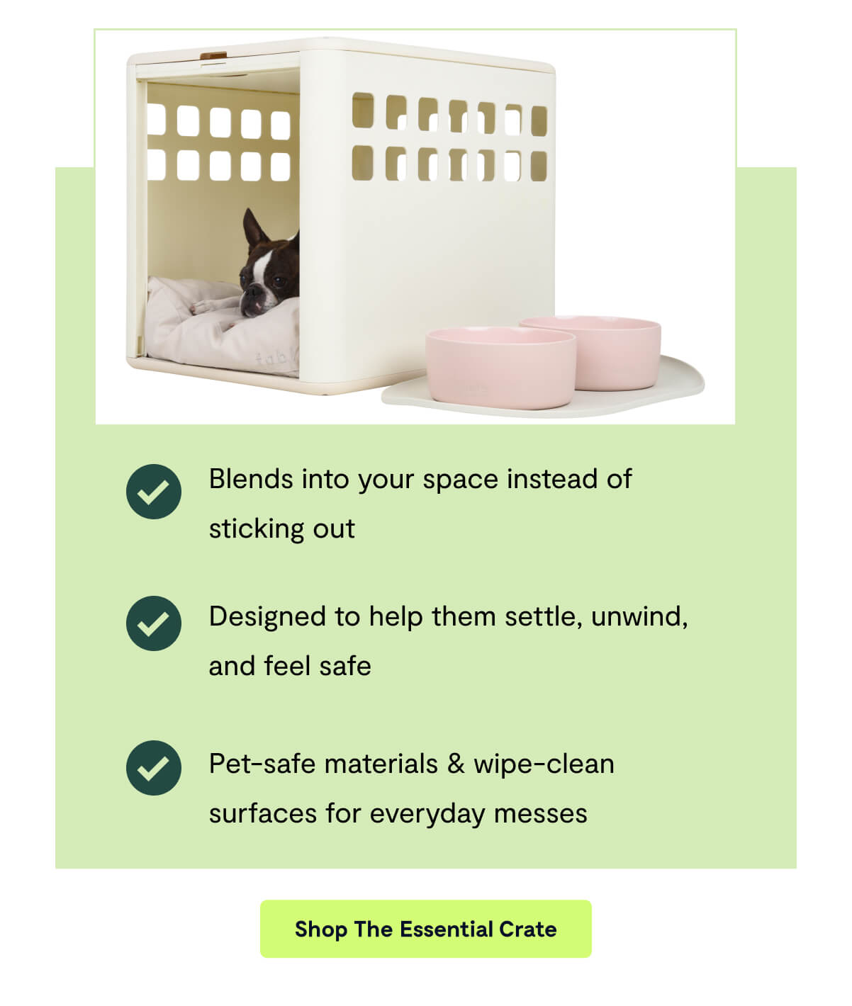 Blends into your space instead of sticking out - Designed to help them settle, unwind, and feel safe - Pet-safe materials & wipe-clean surfaces for everyday messes