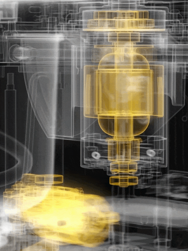 X ray of Halo Core's dual motors