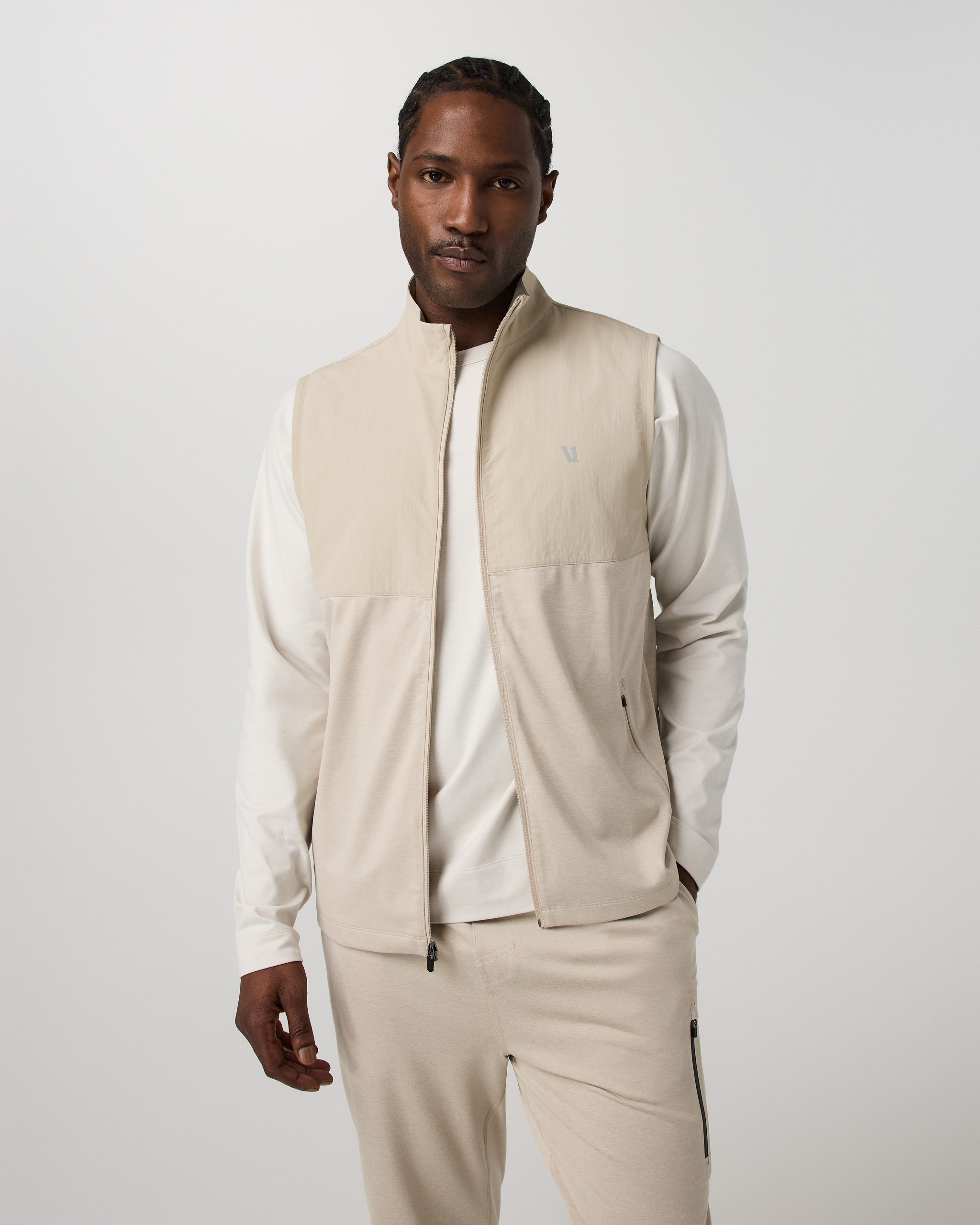 Image of Vuori Sunday Element Vest | Limestone Heather