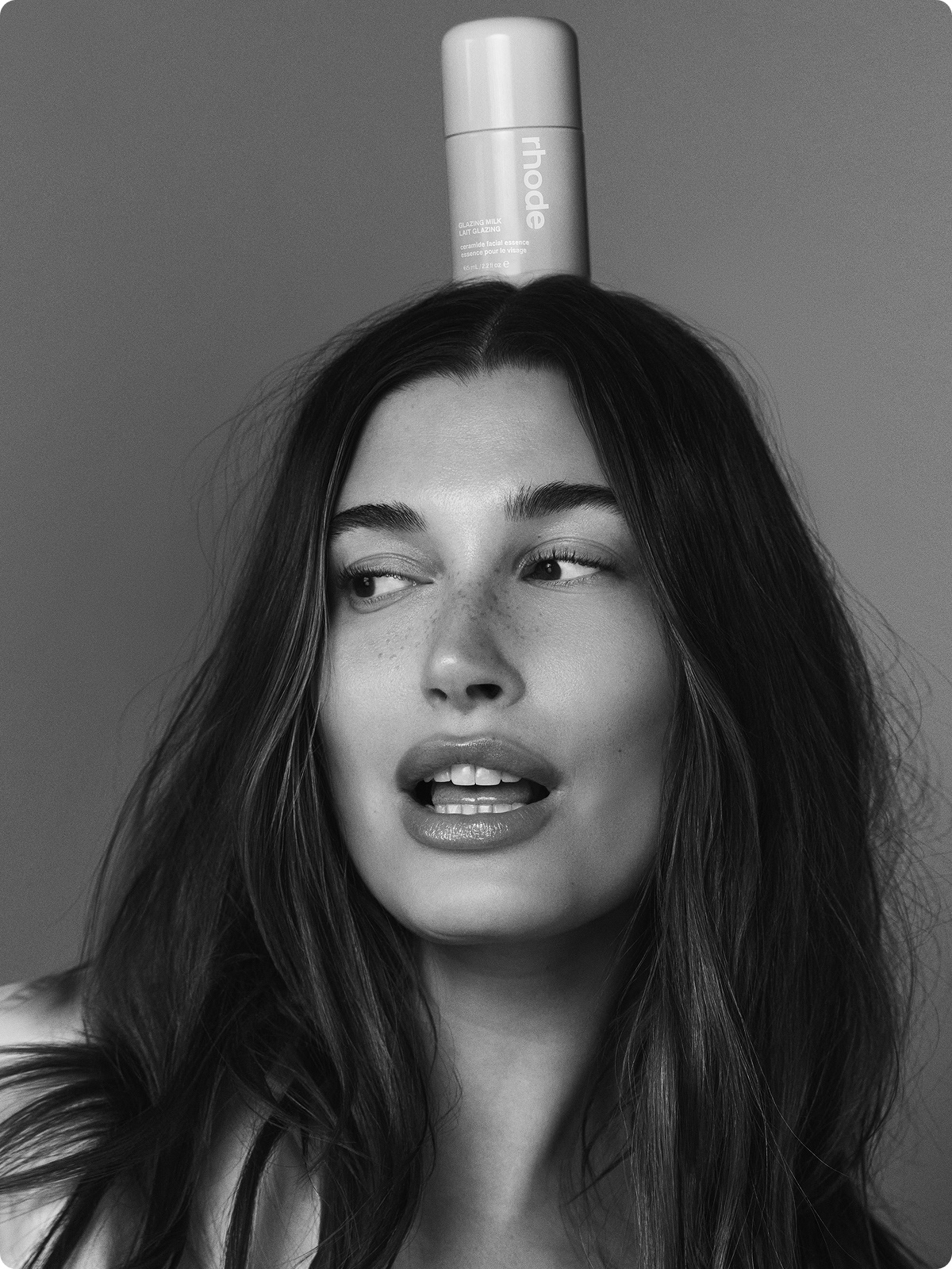 hailey bieber, little glazing milk