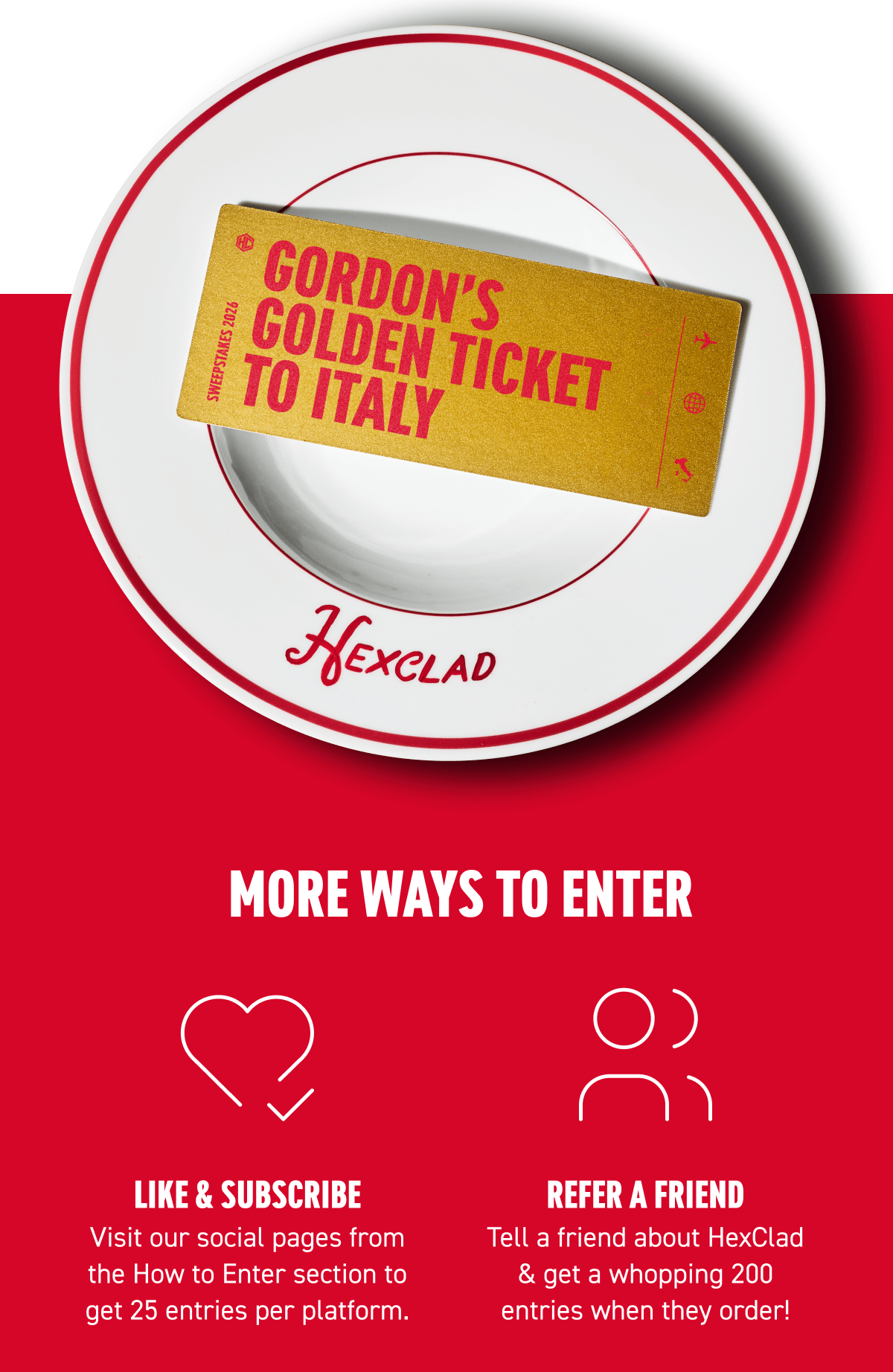 Gordon's Golden Ticket to Italy Giveaway starts now! [Shop Now]