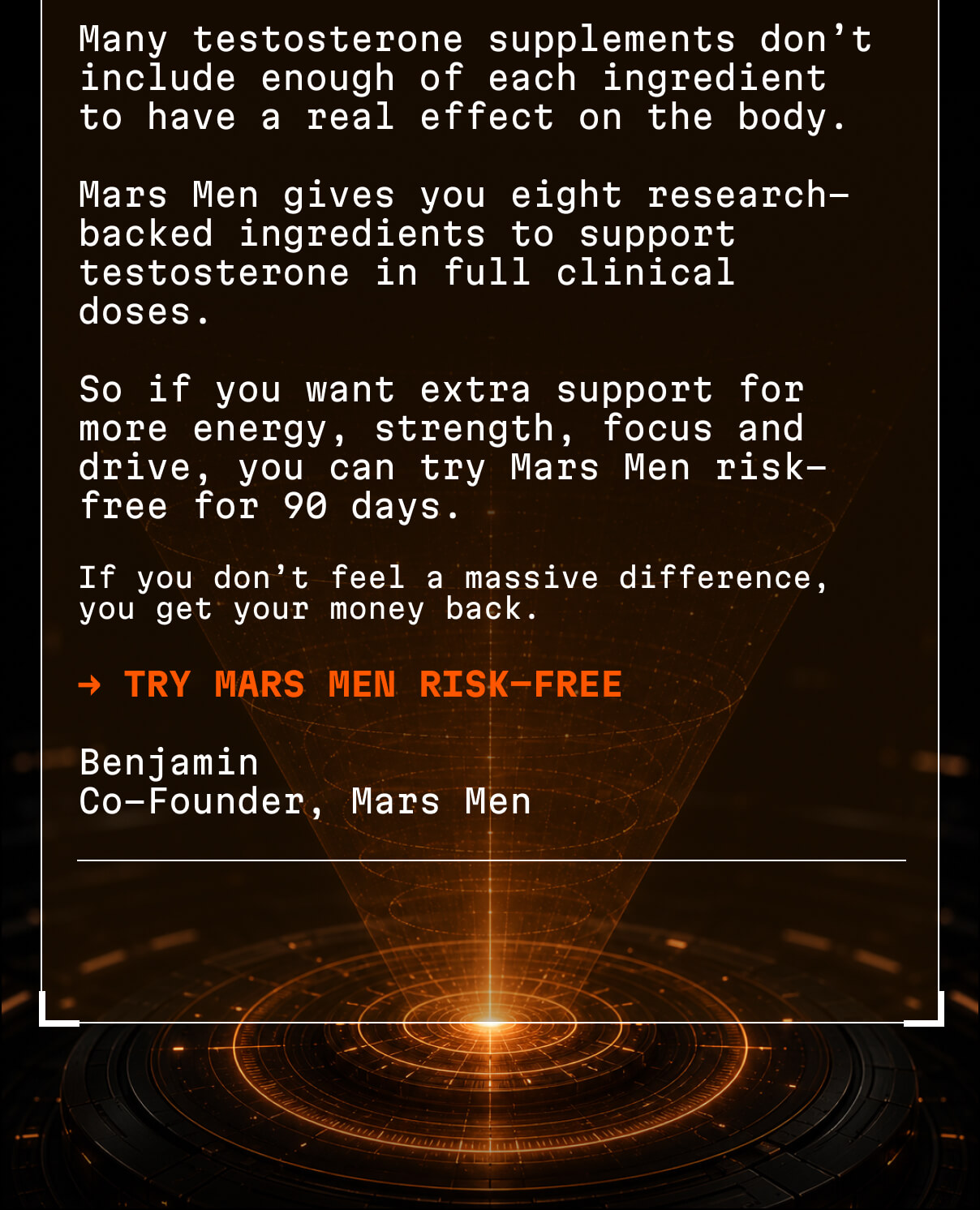 &rarr; TRY MARS MEN RISK-FREE
