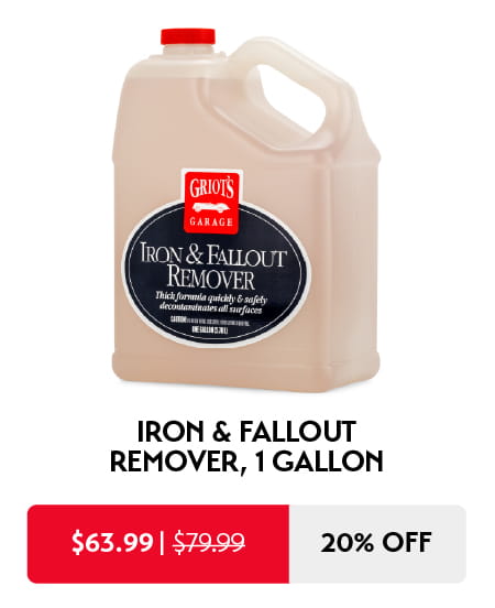 20% off IRON & FALLOUT REMOVER
