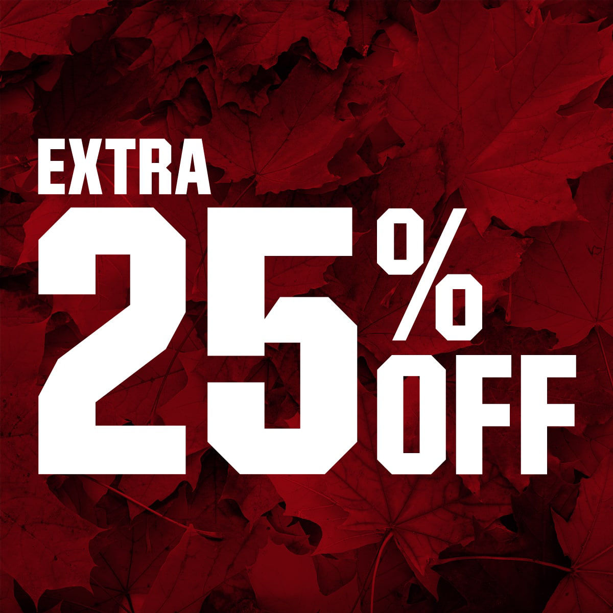 Extra 25% off.