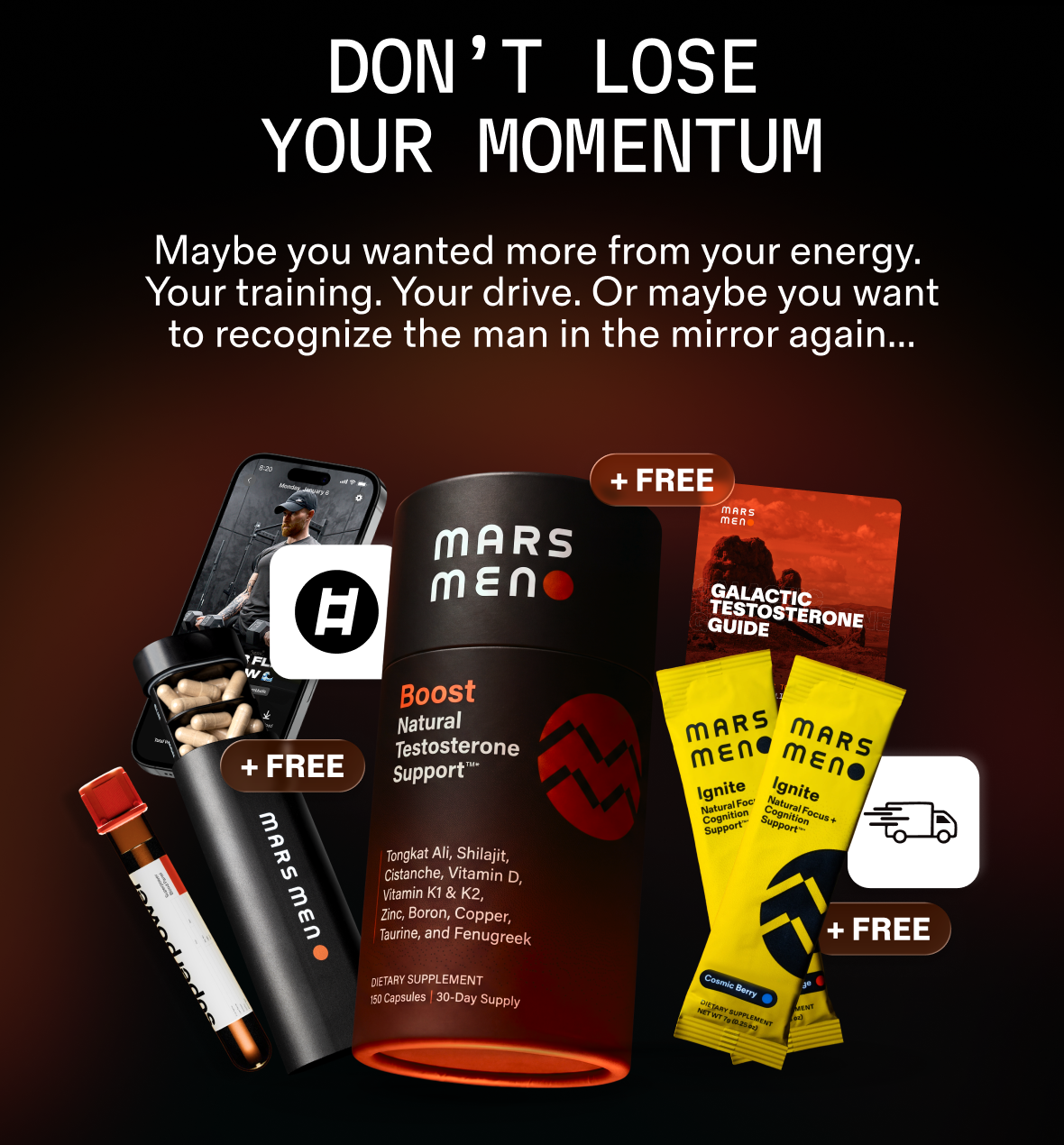 New: Cistanche 500 mg. Don&rsquo;t lose your momentum.