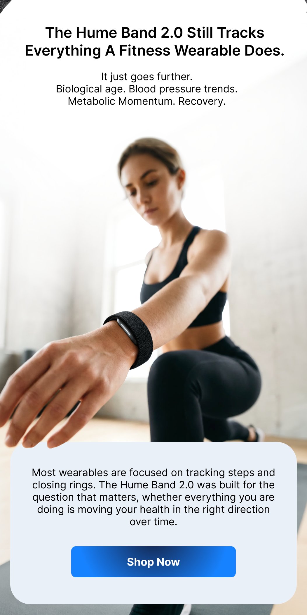 Hume Band 2.0 tracks everything a fitness wearable does, then shows if your health is moving the right way.