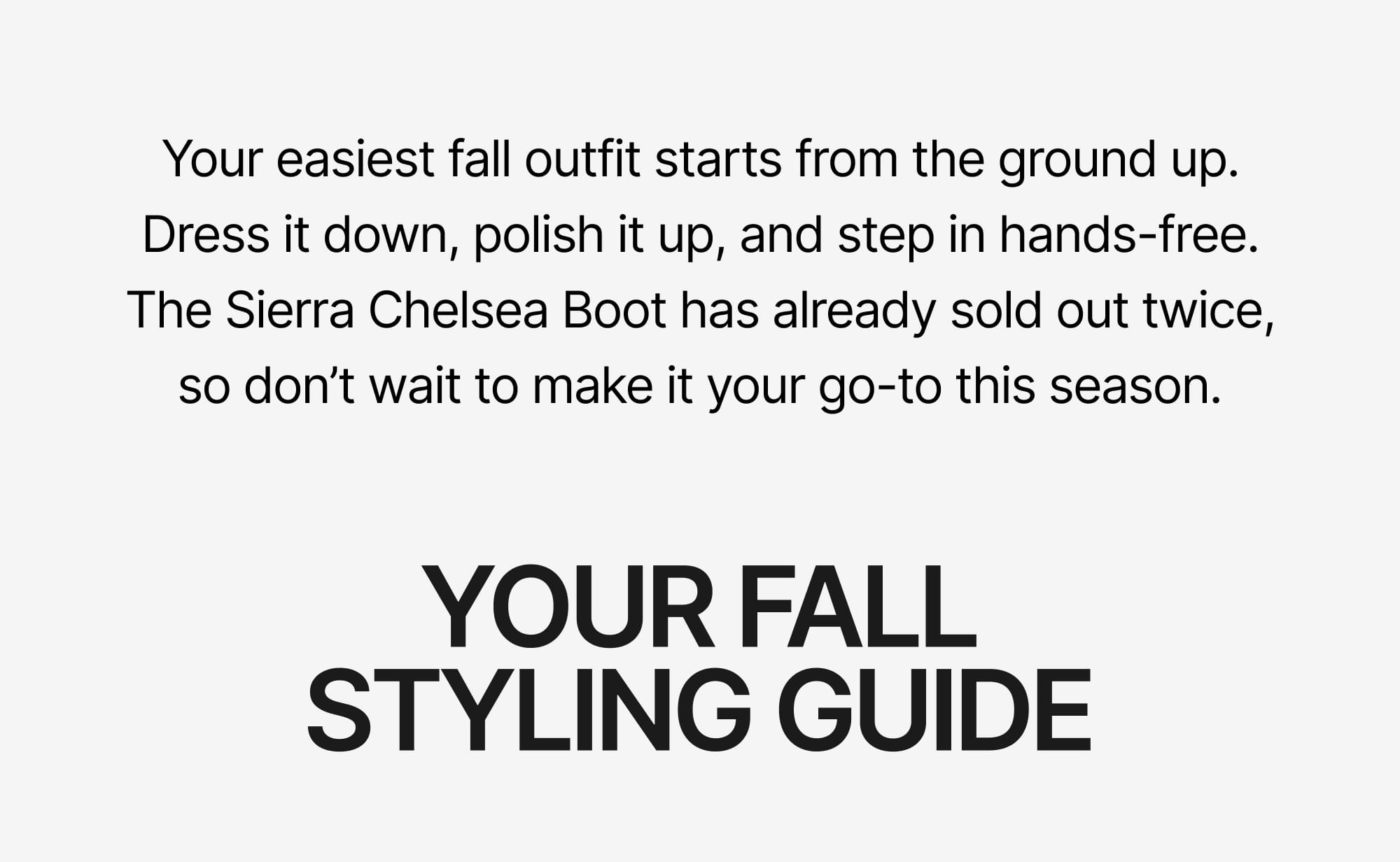 you fall styling guide