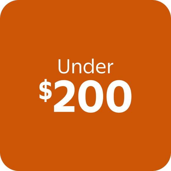 Under $200