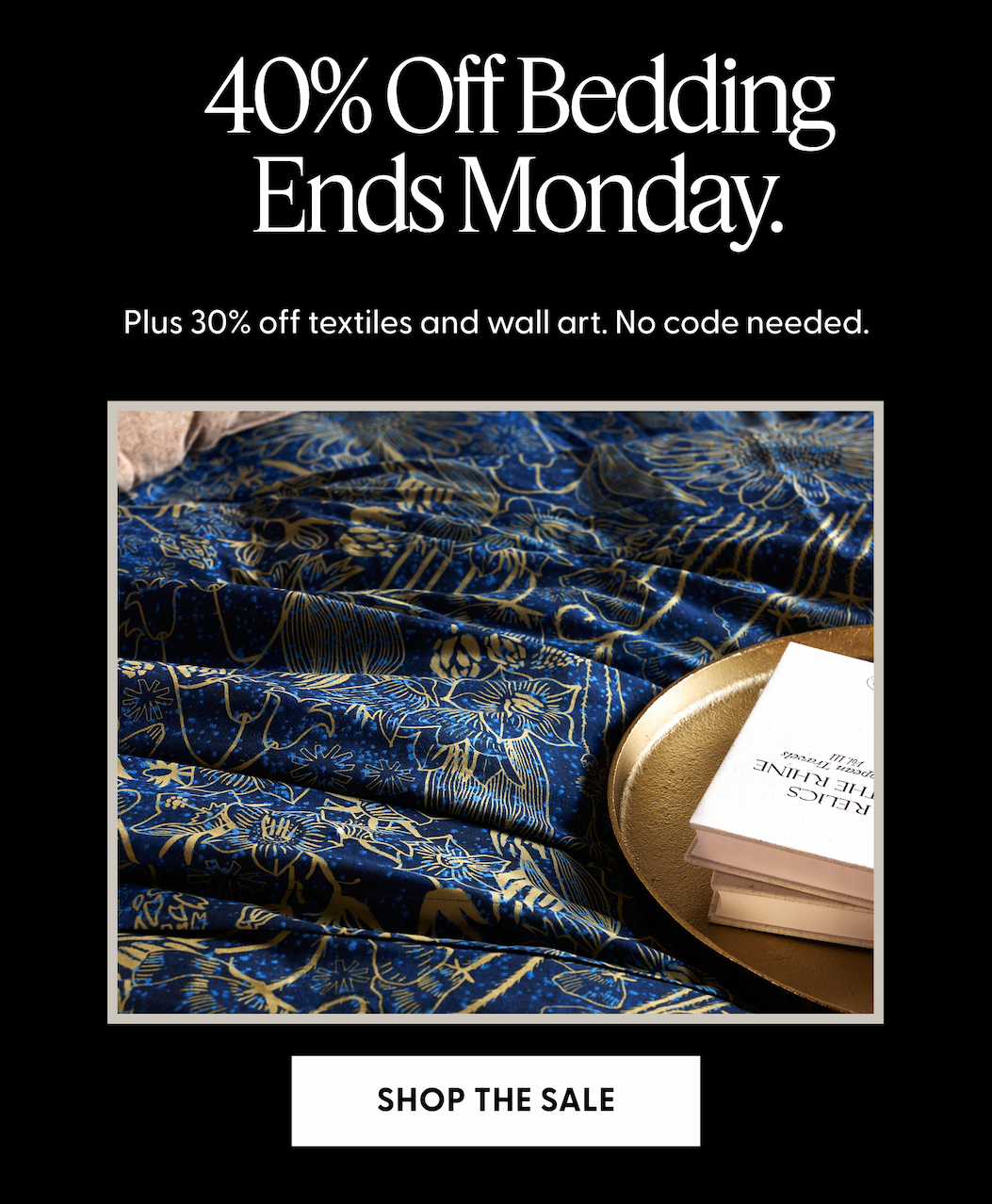 40% Off Bedding Ends Monday. | Shop the Sale