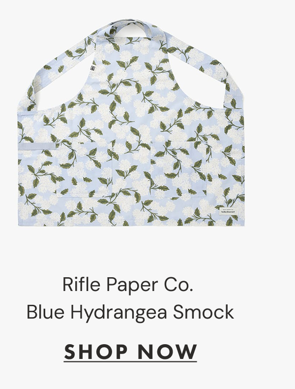 Rifle Paper Co. Blue Hydrangea Smock