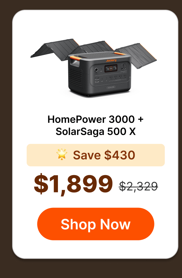 HomePower 3000 + SolarSaga 500 X