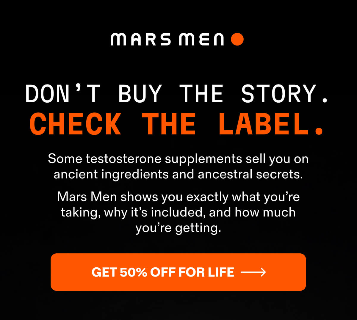DON&rsquo;T BUY THE STORY. CHECK THE LABEL.
