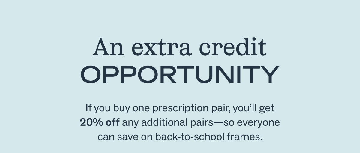 An extra credit opportunity