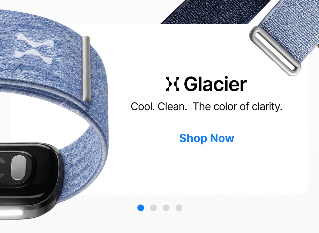 Glacier brings a cool, clean blue to your Band 2.0, the color of clarity.