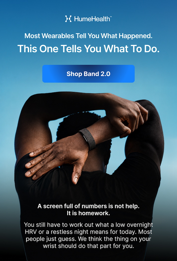 Most wearables leave you to interpret the numbers. This one just tells you what to do.