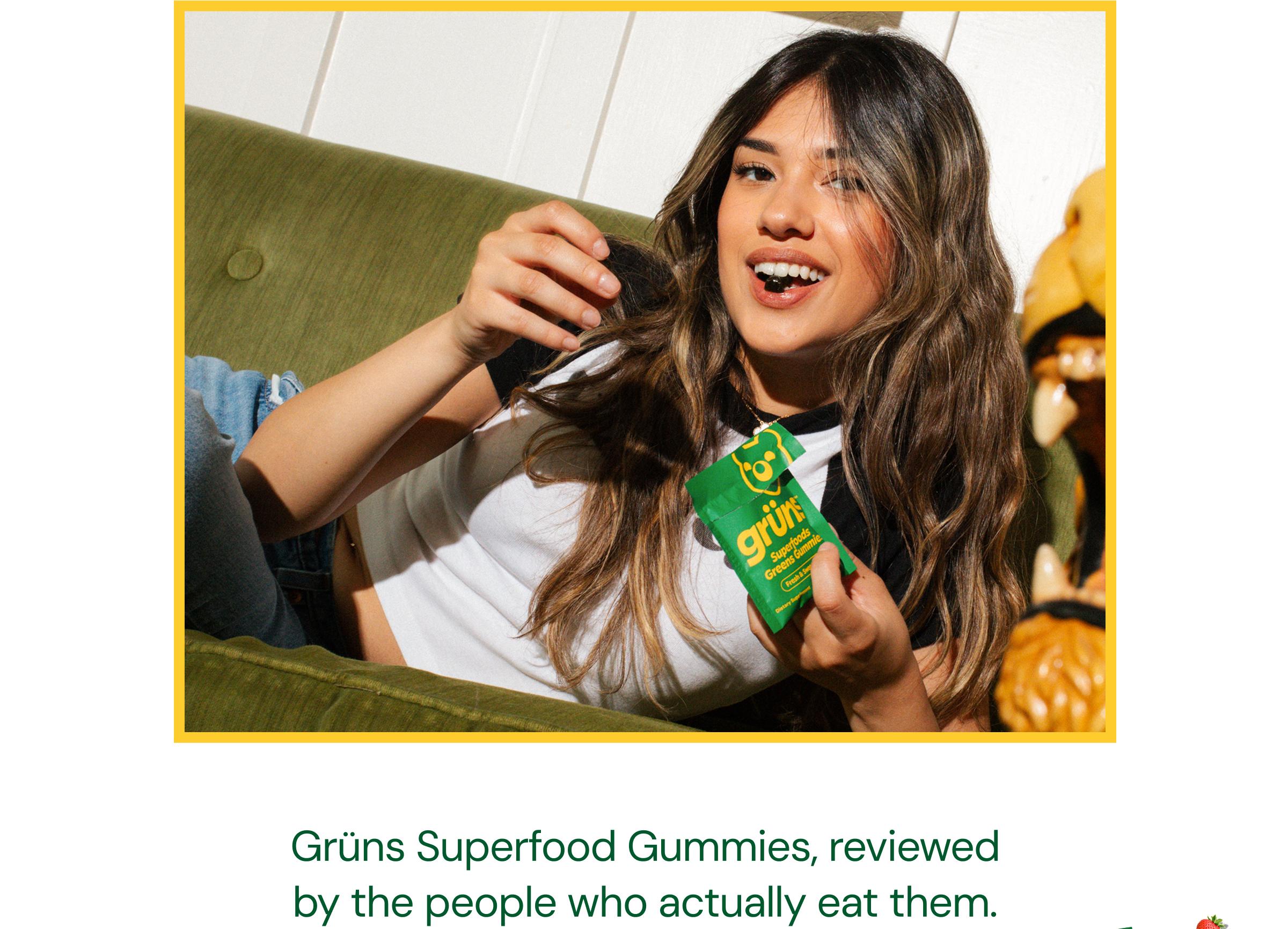 Gr&uuml;ns Superfood Gummies, Reviewed by the People Who Actually Eat Them.