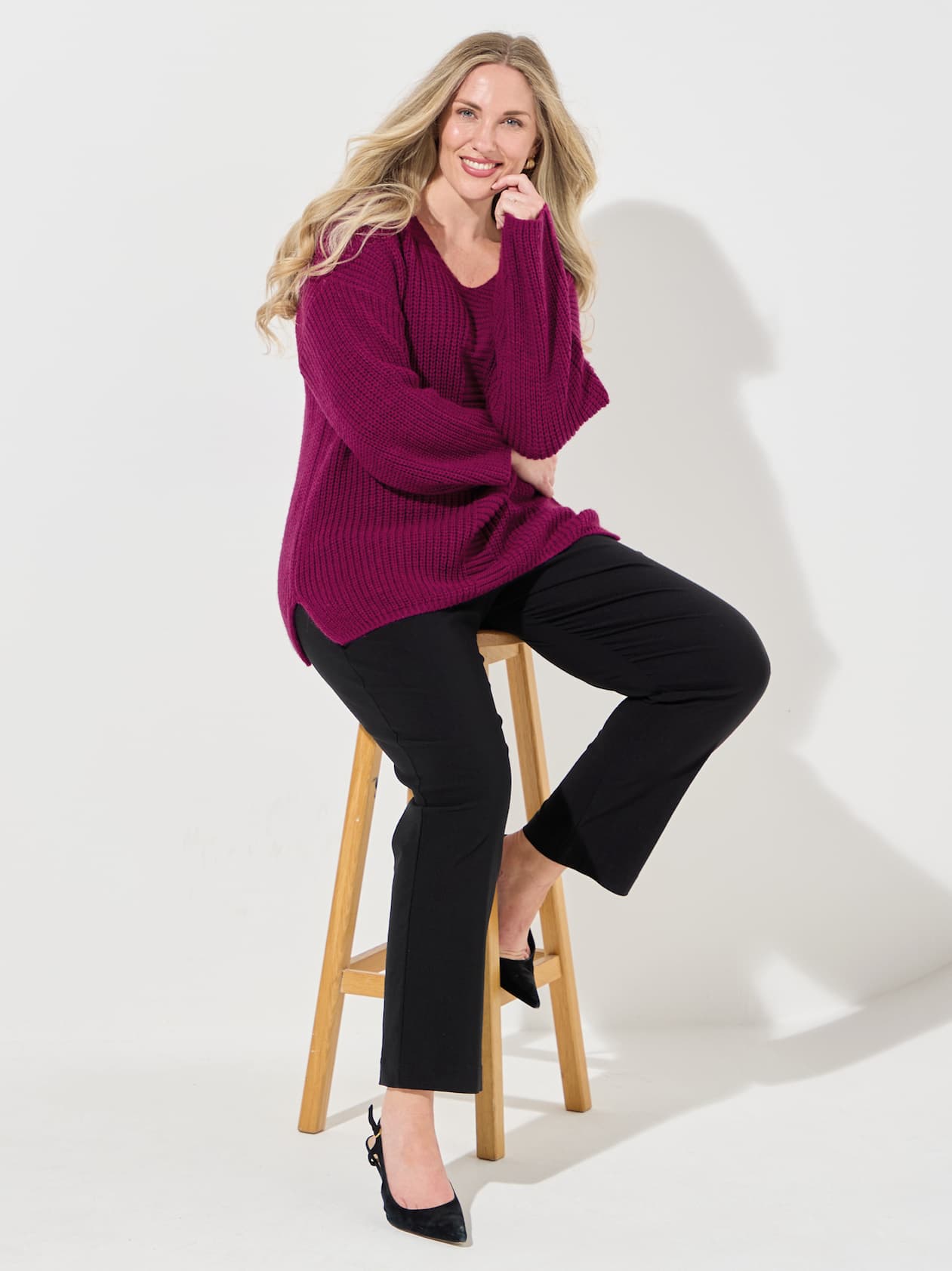 Violet Knitted Jumper