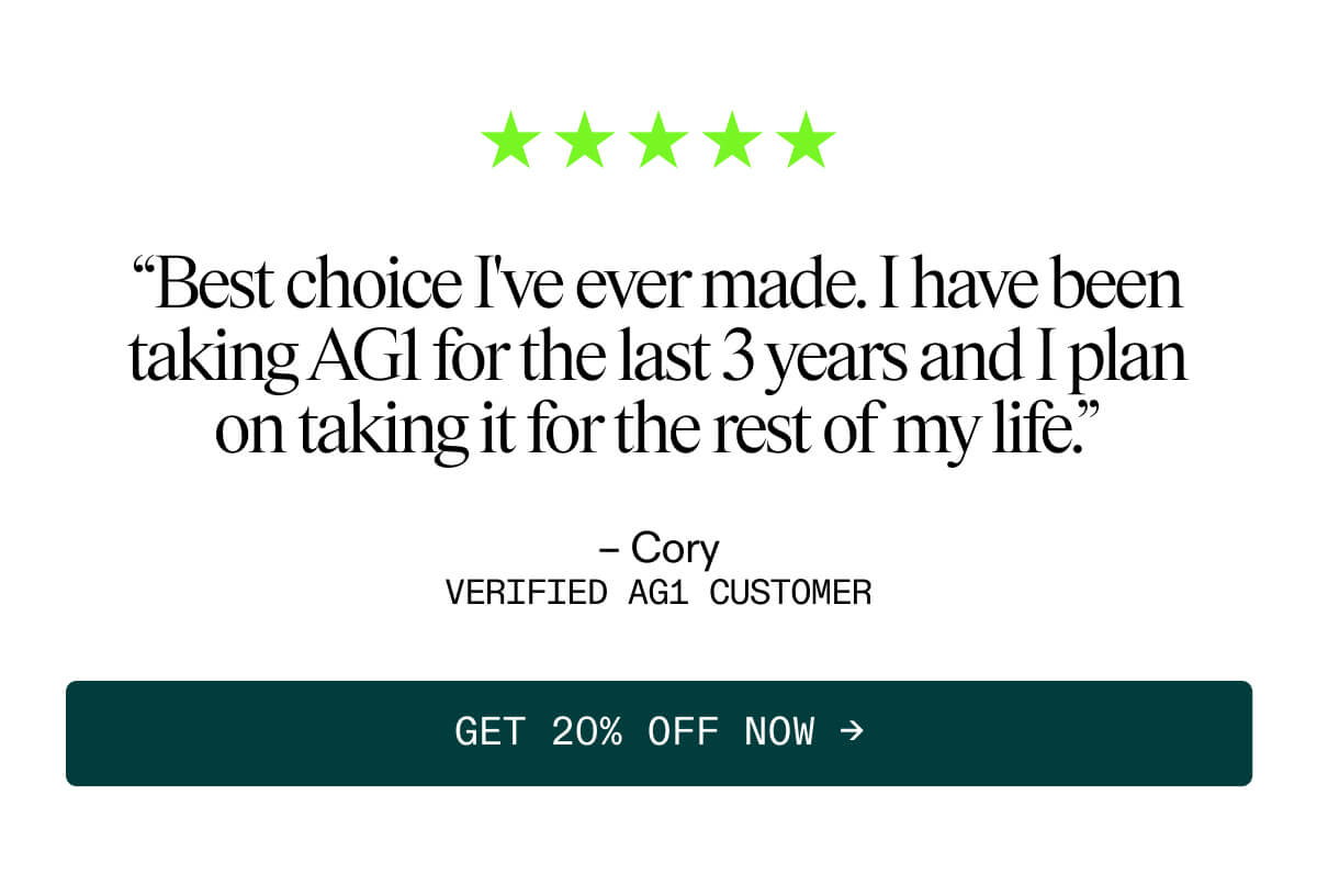 5 Star Reviews Across AG1 Products