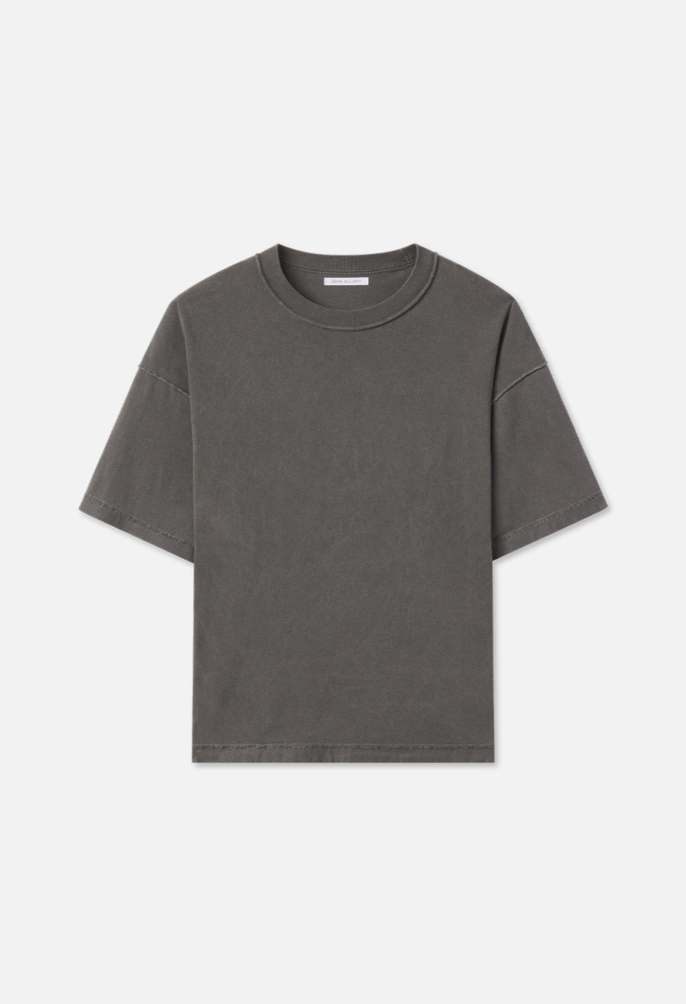 Image of Summer Reversed Cropped Tee / Washed Black