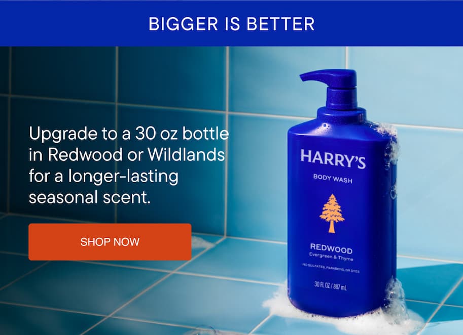 Upgrade 30oz bottle of body wash. Shop now