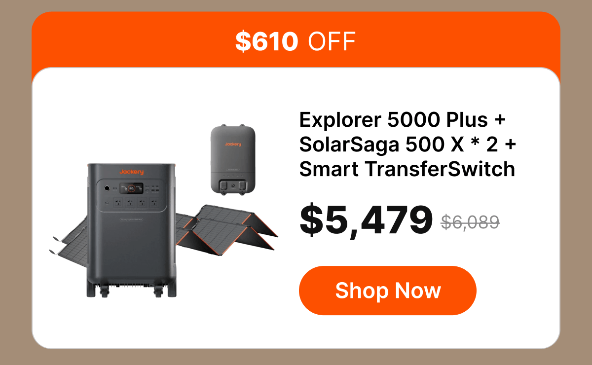 Explorer 5000 Plus +SolarSaga 500 X * 2 +Smart TransferSwitch