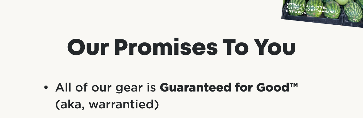 Guaranteed For Good