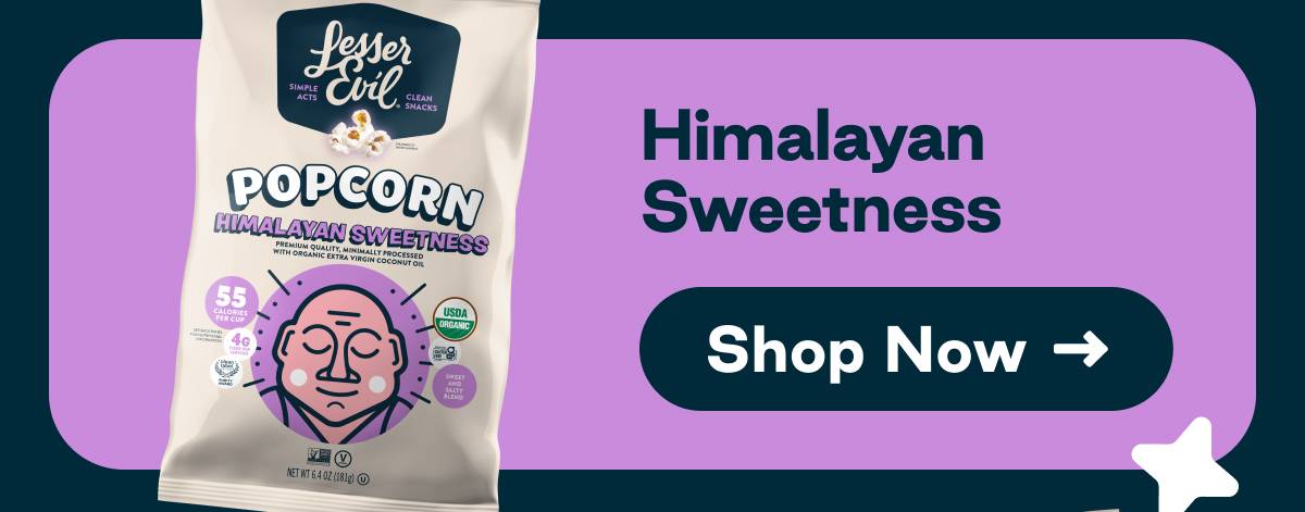Oh my ghee popcorn. Button: Shop Now