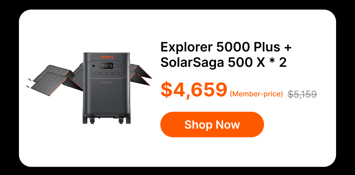 Explorer 5000 Plus + SolarSaga 500 X x 2
