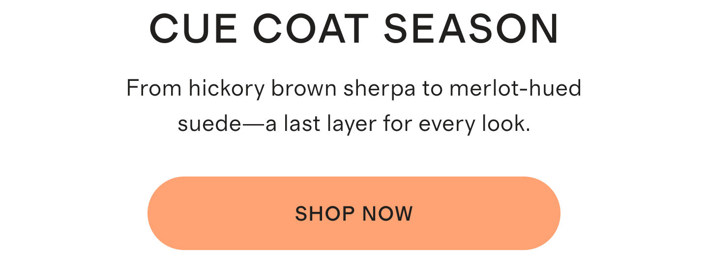CUE COAT SEASON