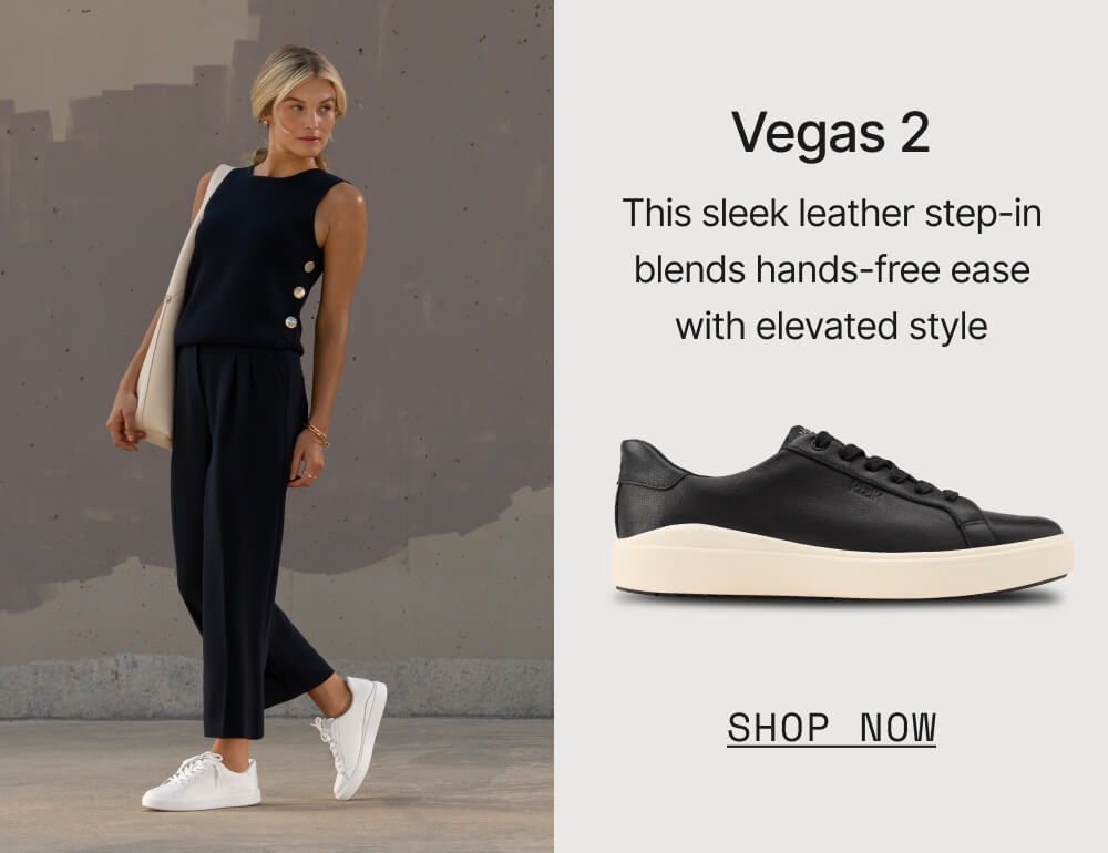 Vegas 2 - Sleek leather step-in blends hands-free ease with elevated style