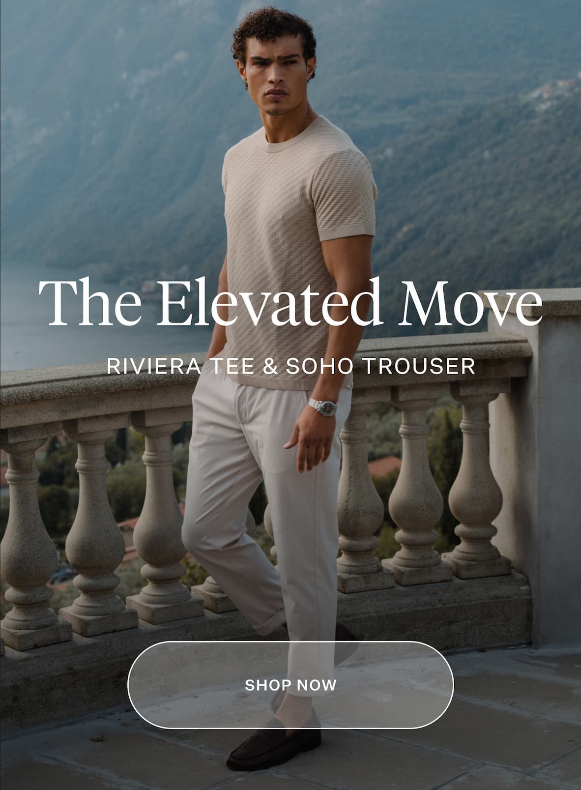 The Elevated Move &mdash; Riviera Tee & SoHo Trouser &mdash; Shop Now