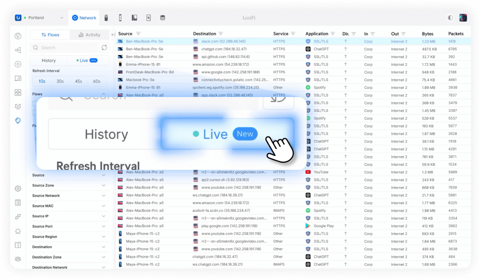 Real-Time Traffic Visibility
