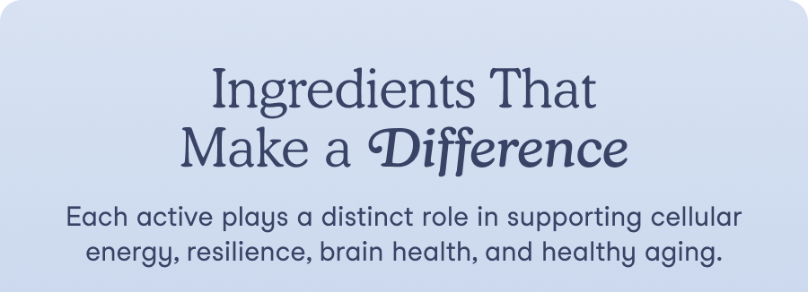 Ingredients that Make a Difference