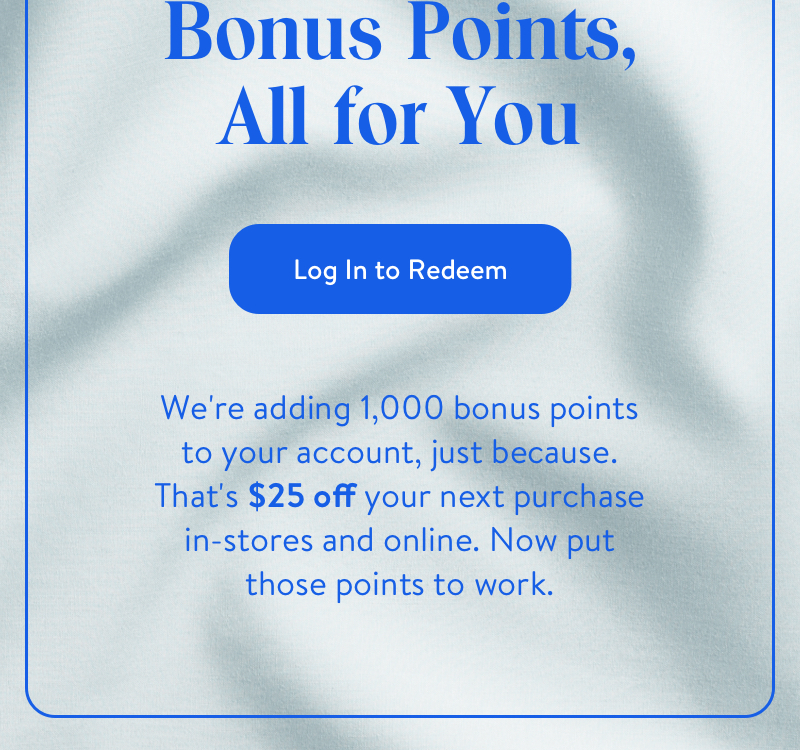Log In to Redeem