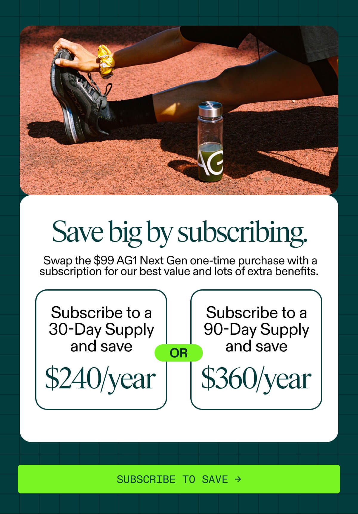 Save Big By Subscribing