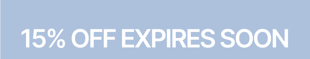 15% off expires soon