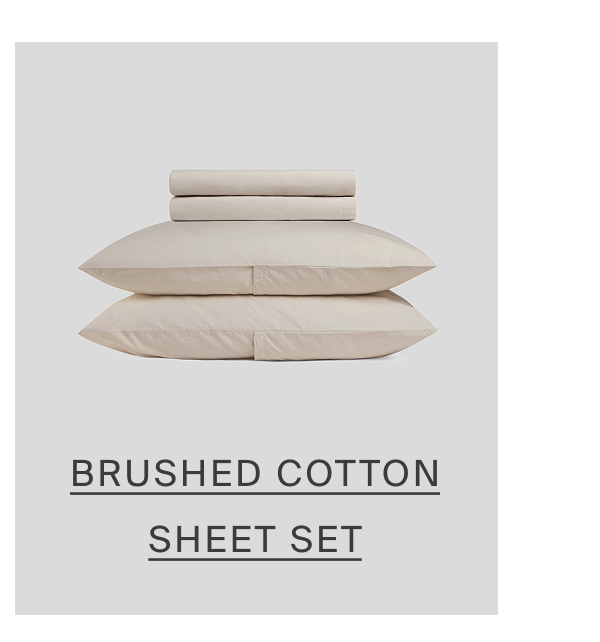 brushed cotton sheet set